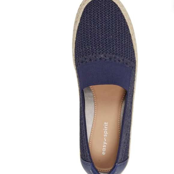 Easy Spirit Hassie Slip On Casual Espadrilles Navy shimmer 8.5 - Picture 11 of 16